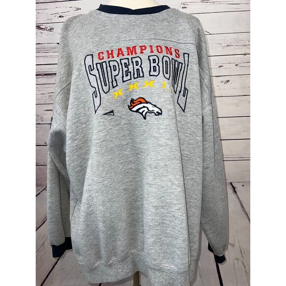 Lee Sport Sweatshirt Denver Broncos 2XL NFL Super Bowl Champions XXXII Pullover - Picture 8 of 11